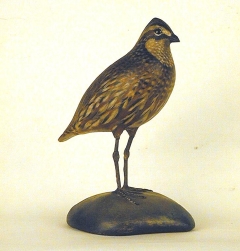 antique quail decoy